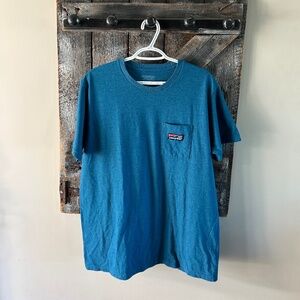 Men's Patagonia Short Sleeve Slim Fit T-Shirt Turquoise
